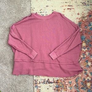 Free People Snap Up Shoulder Oversized Pullover